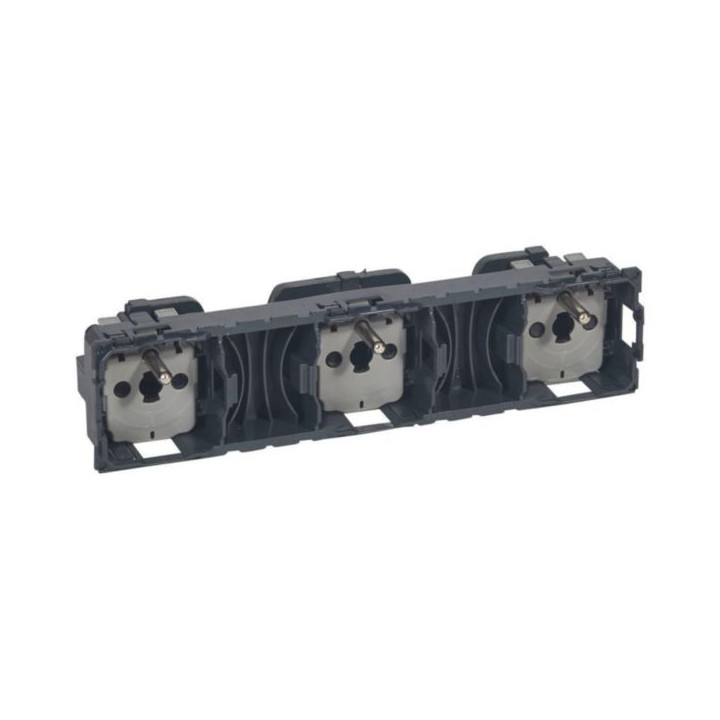 Legrand - Mécanisme Triple PC 2P+T Céliane - 16A - Précâblée - Réf : 067126