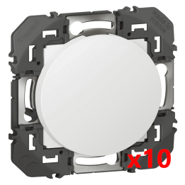 Legrand - Dooxie - LOT de 10 Obturateurs finition blanc - Réf : 600044x10