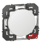 Legrand - Dooxie - LOT de 10 Obturateurs finition blanc - Réf : 600044x10
