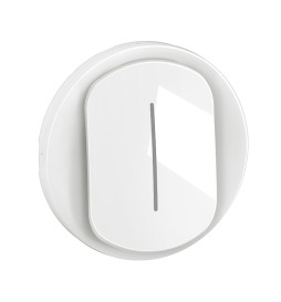 Legrand - Céliane 2024 - Enjoliveur pour interrupteur ou va-et-vient témoin- Blanc - Réf : CB0007
