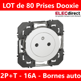 Legrand - Dooxie - LOT de 80 Prises de courant Dooxie - Réf : 600335x80