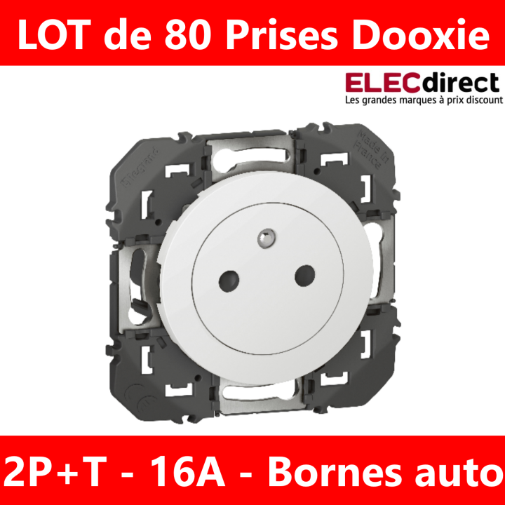 Legrand - Dooxie - LOT de 80 Prises de courant Dooxie - Réf : 600335x80