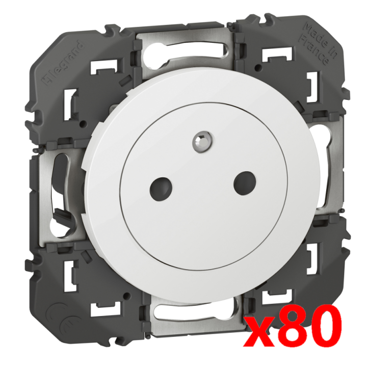 Legrand - Dooxie - LOT de 80 Prises de courant Dooxie - Réf : 600335x80