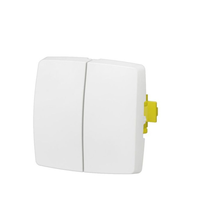 Legrand - Transformeur double 5 en 1 - interrupteur - va et vient - poussoir double - Saillie - Composable - Réf : 086120L