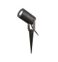 Miidex - Projecteur piquet slim (sans ampoule) - 230V - GU10 - Noir - IP65 - Réf : 70283