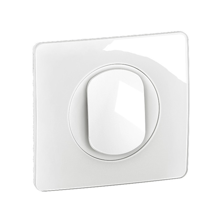 Legrand - Céliane 2024 - Bouton poussoir complet blanc 1 poste - Réf : 080251 + CM0031 + CB0001 + CP0001
