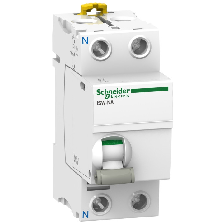 Schneider - Interrupteur-sectionneur bipolaire 100A à déclenchement - Acti9 - ISW-NA - A9S70690