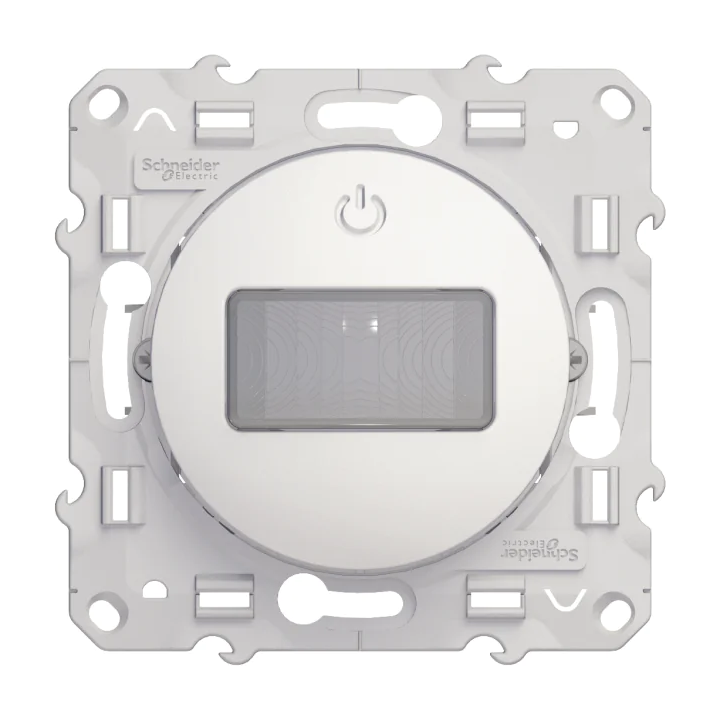 Schneider Odace - Détecteur de présence et mouvement - spécial rénov. - Blanc - 2 fils 300W - Réf : S520524