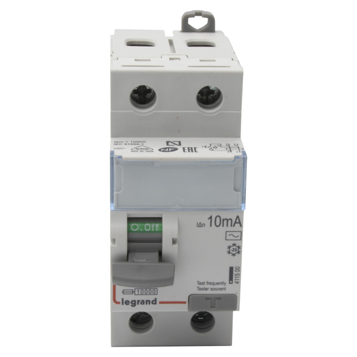 Legrand - DX3 - Interrupteur Différentiel  - 2P - 16A - 10mA  - Type AC - Réf : 411500