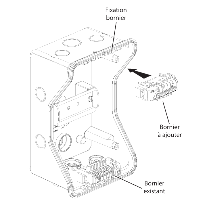 Legrand - Coffret étanche Plexo 8 modules - IP65/IK09 - Réf : 001908