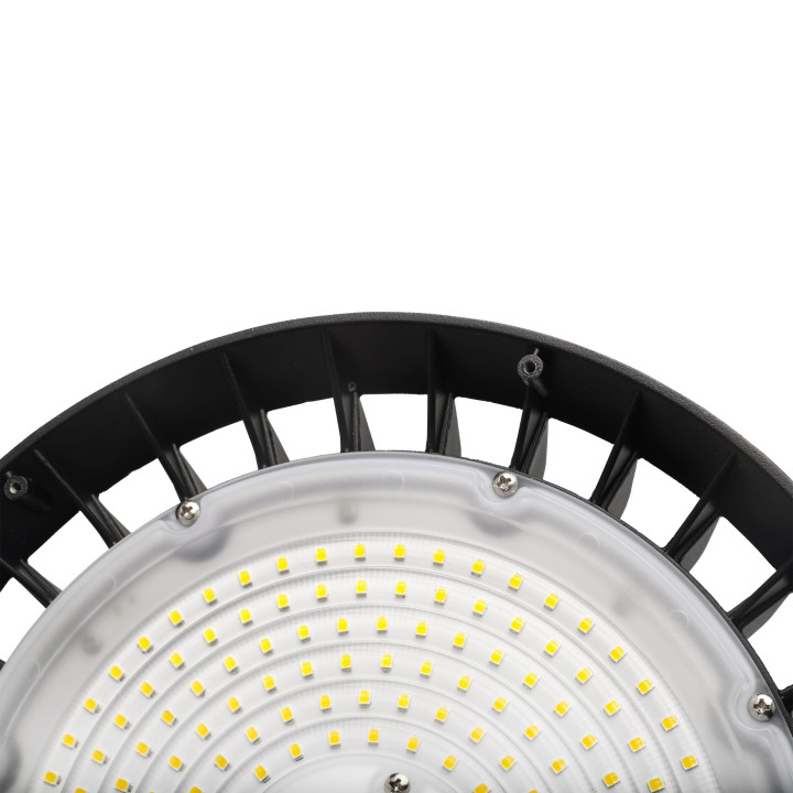 Spectrum - Plafonnier LED PLATEO 4 HIGH BAY - 200W - 150W - 100W - 31000lm - Blanc Neutre - Réf : SLI044029NW
