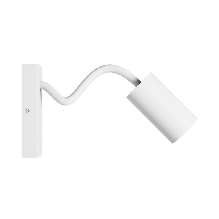Spectrum - Applique LED SQUALLA VARIOSA FLEXI SWITCH GU10 - 10W - avec Interrupteur on/off - Blanc - Réf : SLIP006023