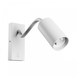 Spectrum - Applique LED SQUALLA VARIOSA FLEXI SWITCH GU10 - 10W - avec Interrupteur on/off - Blanc - Réf : SLIP006023