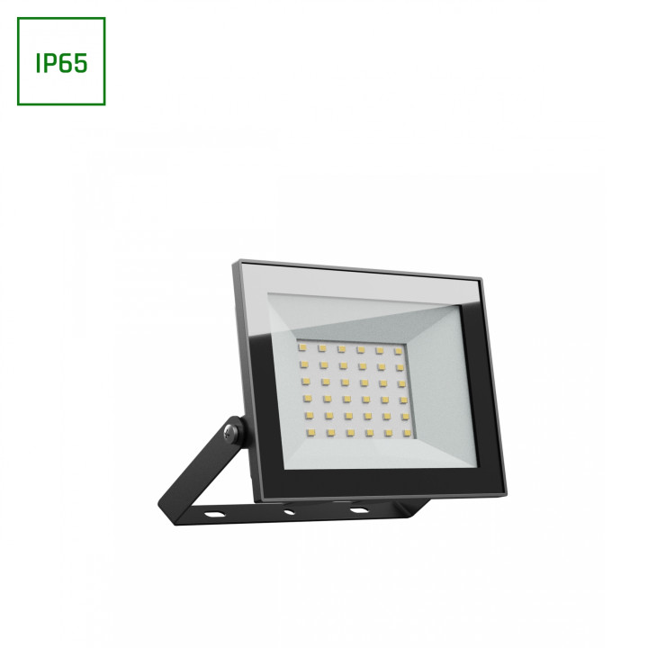 Spectrum - Noctis Lux 4 - Projecteur LED étanche - Noir - 230V - 50W - 4300lm - 4000K -  IP65 - Réf : SLI029073NW