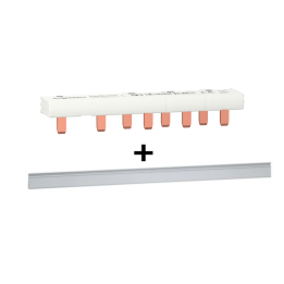 Schneider - Resi9 XP - monobloc Peigne Neutre+Phase 5M - 63A + cache dent - R9PXH205+404988