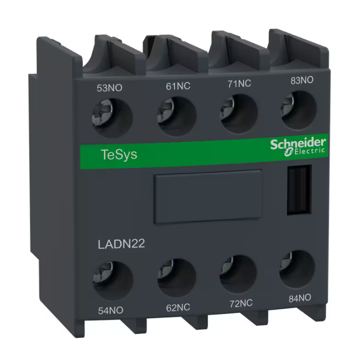Schneider - Bloc de contacts auxiliaires Tesys 2 F Plus 2 O Bornes à Visétriers - LADN22