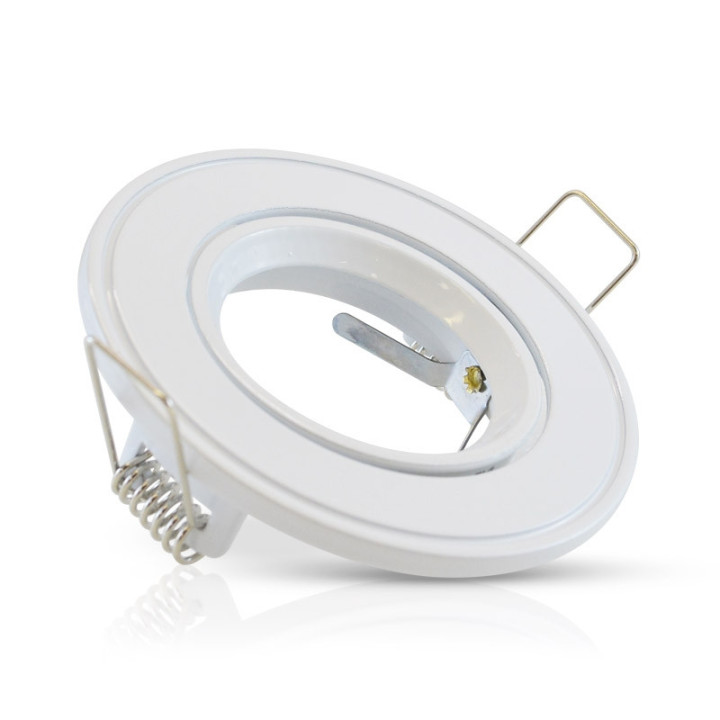Miidex - Support de spot plafond - Rond - Orientable - Blanc - Ø86 mm - Réf : 7702