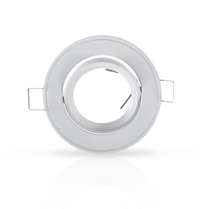 Miidex - Support de spot plafond - Rond - Orientable - Blanc - Ø86 mm - Réf : 7702