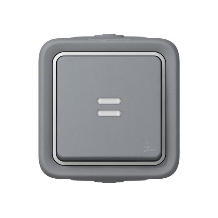 Legrand Plexo - Va-et-Vient à voyant lumineux 10A - 230V - IP55/IK07 - 069713
