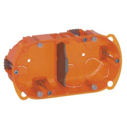 Legrand Batibox - Boîte multimat 2 postes - 4/5M - Hor/Ver - prof 40 mm  - 080102