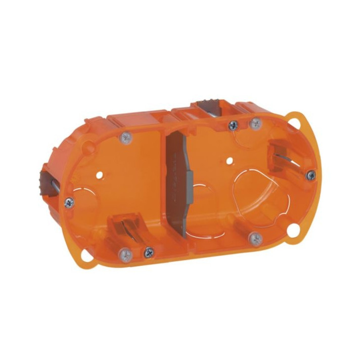 Legrand Batibox - Boîte multimat 2 postes - 4/5M - Hor/Ver - prof 40 mm  - 080102