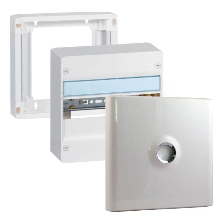 Legrand - Drivia - LOT - Coffret 1 Rangée - 13 Modules + porte + rehausse - Réf : 401211+401371+401331