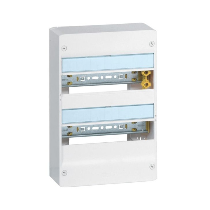 Legrand - Drivia - LOT - Coffret 2 Rangée - 13 Modules + porte + rehausse - Réf : 401212+401372+401332