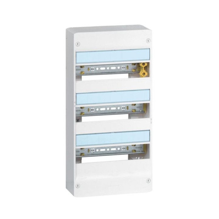 Legrand - Drivia - LOT - Coffret 3 Rangée - 13 Modules + porte + rehausse - Réf : 401213+401373+401333