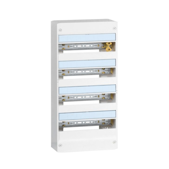 Legrand - Drivia - LOT - Coffret 4 Rangée - 13 Modules + porte + rehausse - Réf : 401214+401374+401334