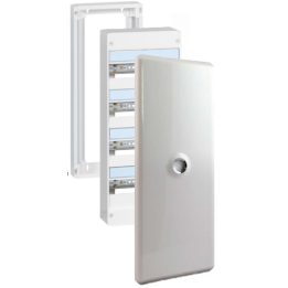 Legrand - Drivia - LOT - Coffret 4 Rangée - 13 Modules + porte + rehausse - Réf : 401214+401374+401334