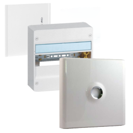 Legrand - Drivia - LOT - Coffret 1 Rangée - 13 Modules + porte + plaque de fond - Réf : 401211+401351+401331