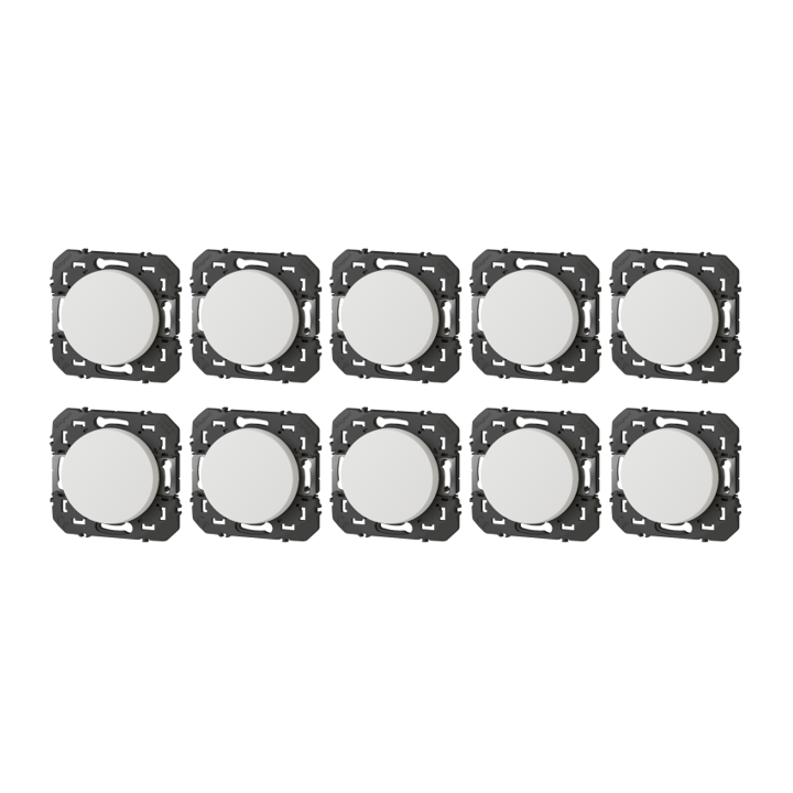 Legrand - Interrupteur ou va-et-vient Legrand dooxie 10AX 250V finition blanc - 600001x10