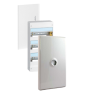 Legrand - Drivia - LOT - Coffret 3 Rangée - 13 Modules + porte + plaque de fond - Réf : 401213+401353+401333