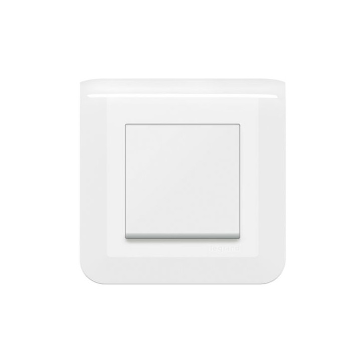 Legrand - Mosaic - Bouton poussoir complet - 1 poste (2M) - 6A - 230V - Réf : 080251+278040L+277802L