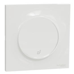 Schneider Odace - LOT - Poussoir avec symbole carillon + plaque - complet - Réf : S520246 + S520702