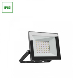 Spectrum - Noctis Lux 4 - Projecteur LED étanche - Noir - 230V - 30W - 2500lm - 4000K -  IP65 - Réf : SLI029072NW