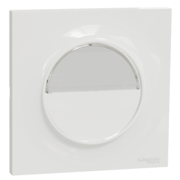 Schneider Odace - LOT - Poussoir avec porte étiquette + plaque - complet - Réf : S520266 + S520702