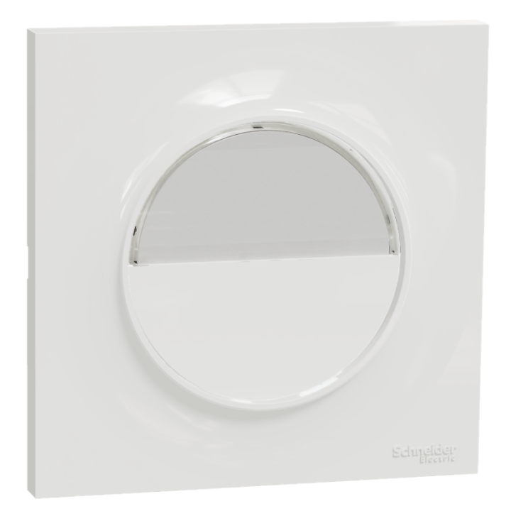 Schneider Odace - LOT - Poussoir avec porte étiquette + plaque - complet - Réf : S520266 + S520702