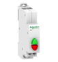 Schneider - Acti9 - iPB - Poussoir double - 1NO vert + 1NF rouge - 20A - 230V - Réf : SCHA9E18034