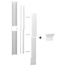 Schneider - Resi9 - kit goulotte 13M - 2 parties - corps - capot - cloisons - complet - R9HKT13+R9H13540
