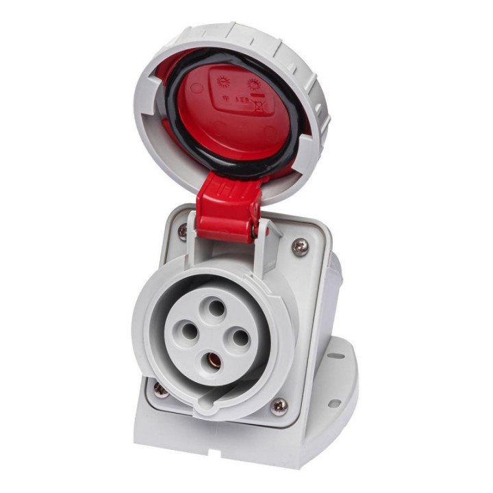 Digital - Prise de Courant Européenne socle 3P+T 16A + Fiche mâle - 380V IP 67 - 51712+51812