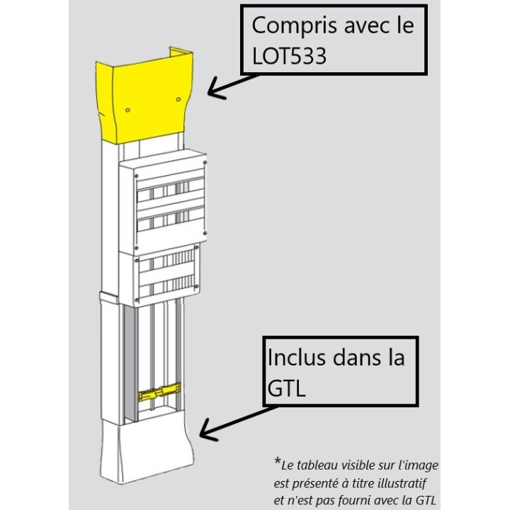 Schneider - Resi9 - kit goulotte 13M - 2 parties - corps - capot - cloisons - complet - R9HKT13+R9H13540