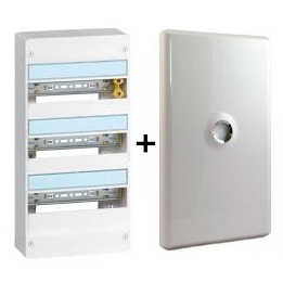 Legrand - LOT - Coffret DRIVIA 39 Modules + porte - 401213+401333