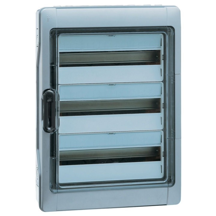 Legrand - Coffret étanche Plexo 36 modules + peigne verticale - 3 rangées - IP65/IK09 - 001923+405004