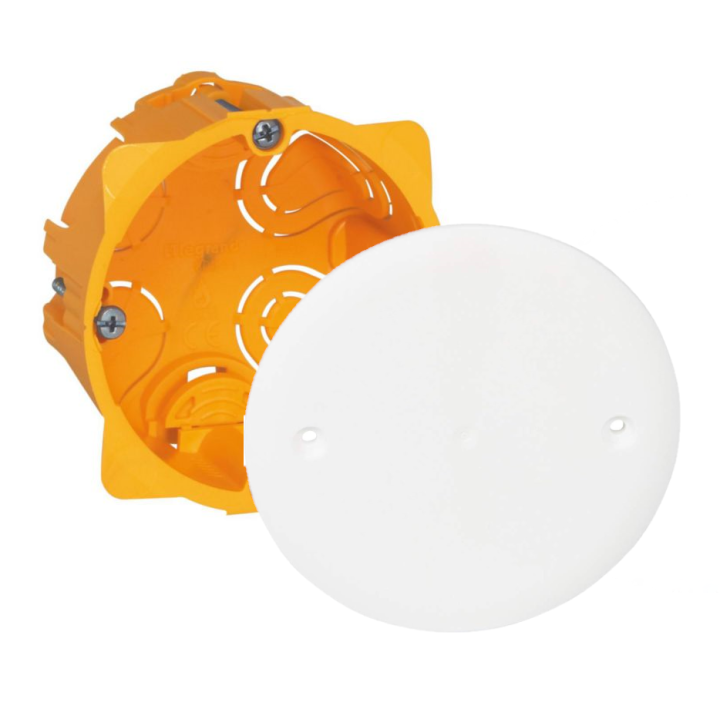 Legrand Batibox - Boîte encastrée prof. 40 + Couvercle universel D85mm - 080041 + 080180