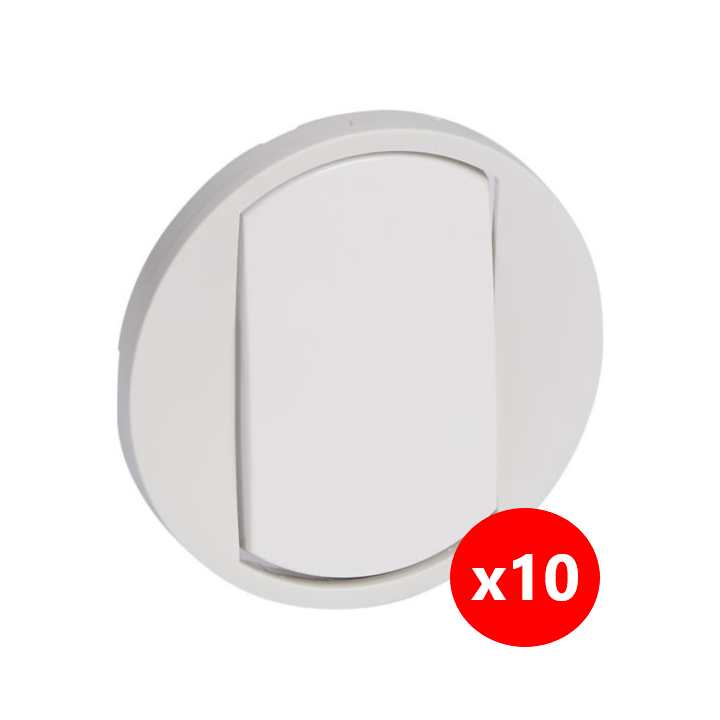 Legrand Céliane - Enjoliveur LOT - Simple allumage blanc - 068001x10