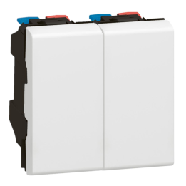 Legrand Mosaic - Double Va-et-Vient - 2 modules - 10A - 230V - 077001x2
