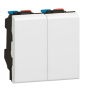Legrand Mosaic - Double Va-et-Vient - 2 modules - 10A - 230V - 077001x2