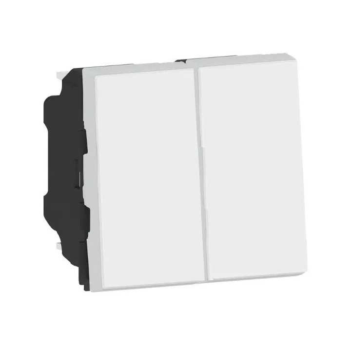 Legrand Mosaic - Double Va-et-Vient - 2 modules - 10A - 230V - 077001x2