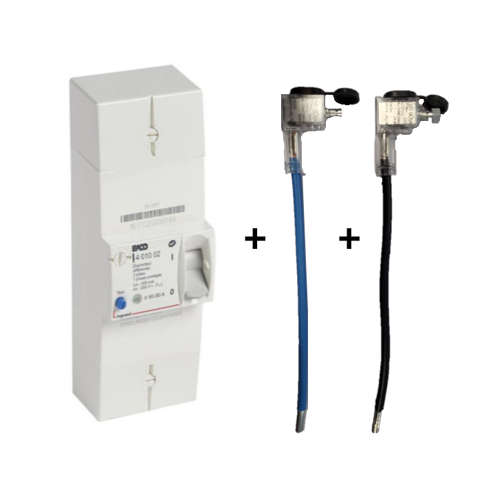 Legrand - Disjoncteur de branchement EDF 60/90A instantané + embout EDF 90A 25mm2 - 401002+embout